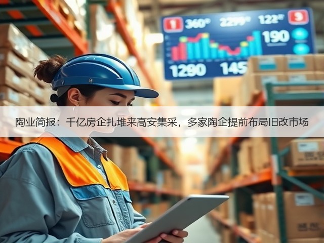陶业简报:千亿房企扎堆来高安集采,多家陶企提前布局旧改市场(图1) 陶业简报:千亿房企扎堆来高安集采,多家陶企提前布局旧改市场(图1)