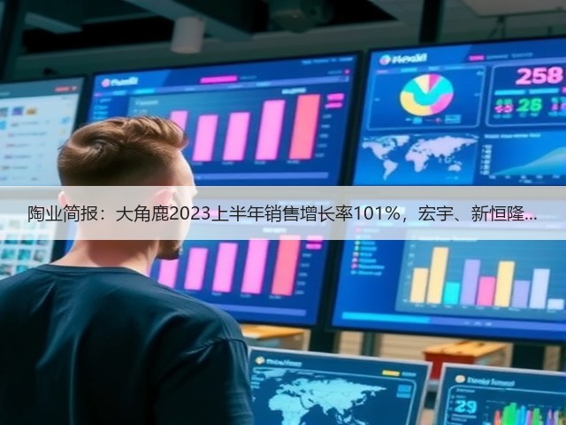 陶业简报:大角鹿2023上半年销售增长率101%,宏宇、新恒隆...(图3) 陶业简报:大角鹿2023上半年销售增长率101%,宏宇、新恒隆...(图3)