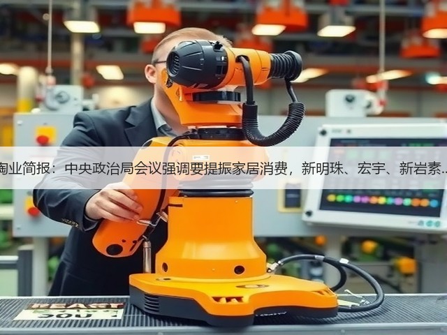 陶业简报:中央政治局会议强调要提振家居消费,新明珠、宏宇、新岩素...(图1) 陶业简报:中央政治局会议强调要提振家居消费,新明珠、宏宇、新岩素...(图1)
