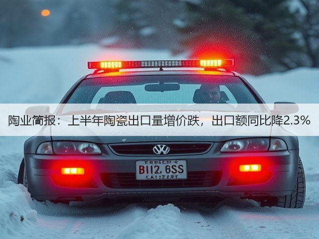 陶业简报:上半年陶瓷出口量增价跌,出口额同比降2.3%(图3) 陶业简报:上半年陶瓷出口量增价跌,出口额同比降2.3%(图3)