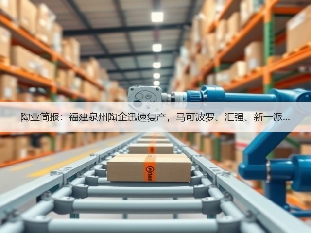 陶业简报:福建泉州陶企迅速复产,马可波罗、汇强、新一派...(图2) 陶业简报:福建泉州陶企迅速复产,马可波罗、汇强、新一派...(图2)