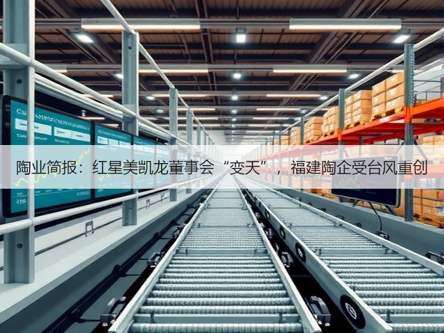 陶业简报:红星美凯龙董事会“变天”,福建陶企受台风重创(图2) 陶业简报:红星美凯龙董事会“变天”,福建陶企受台风重创(图2)